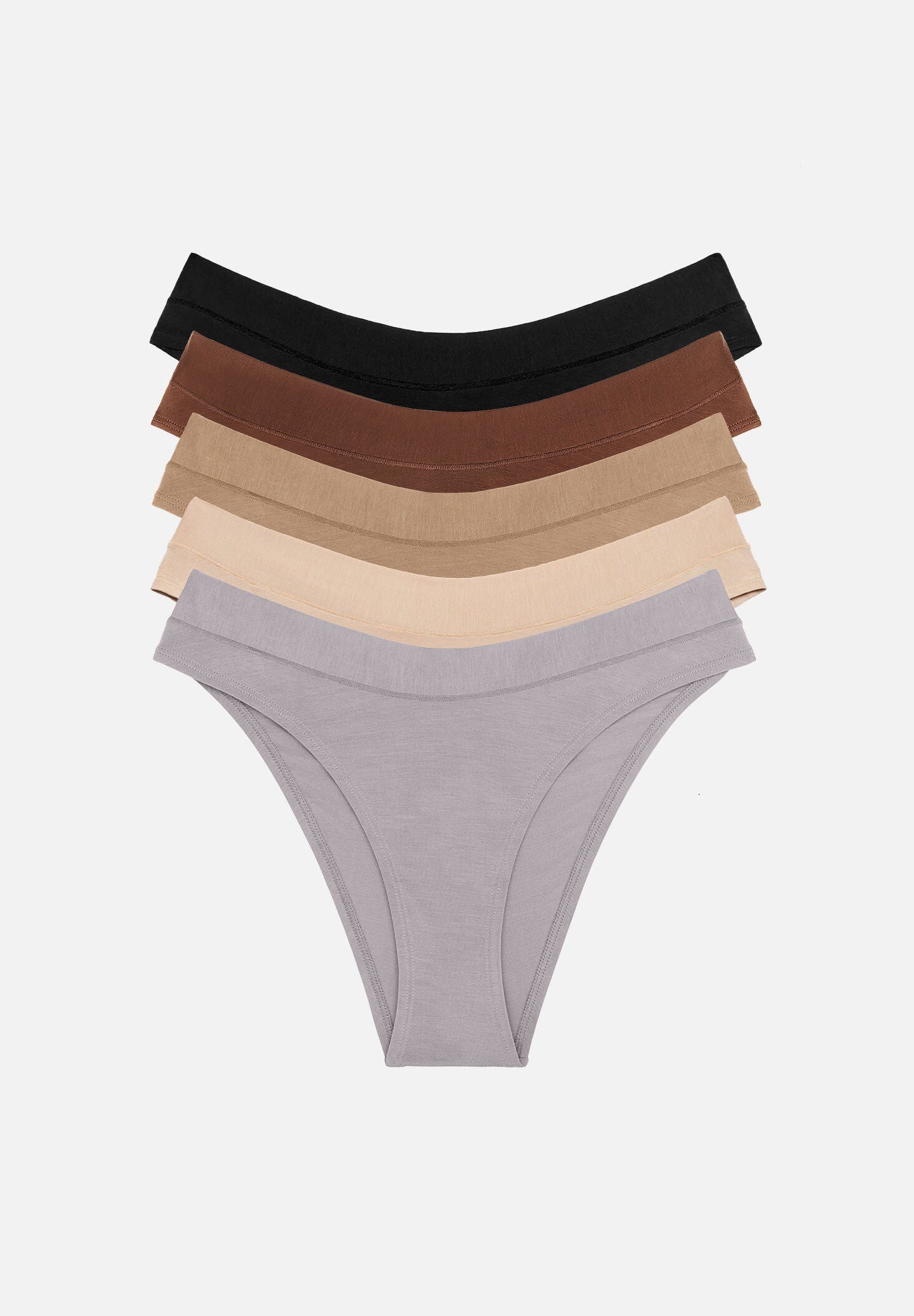 The Bikini Pack of 5 - Modal, Stone, , hi-res image number 0