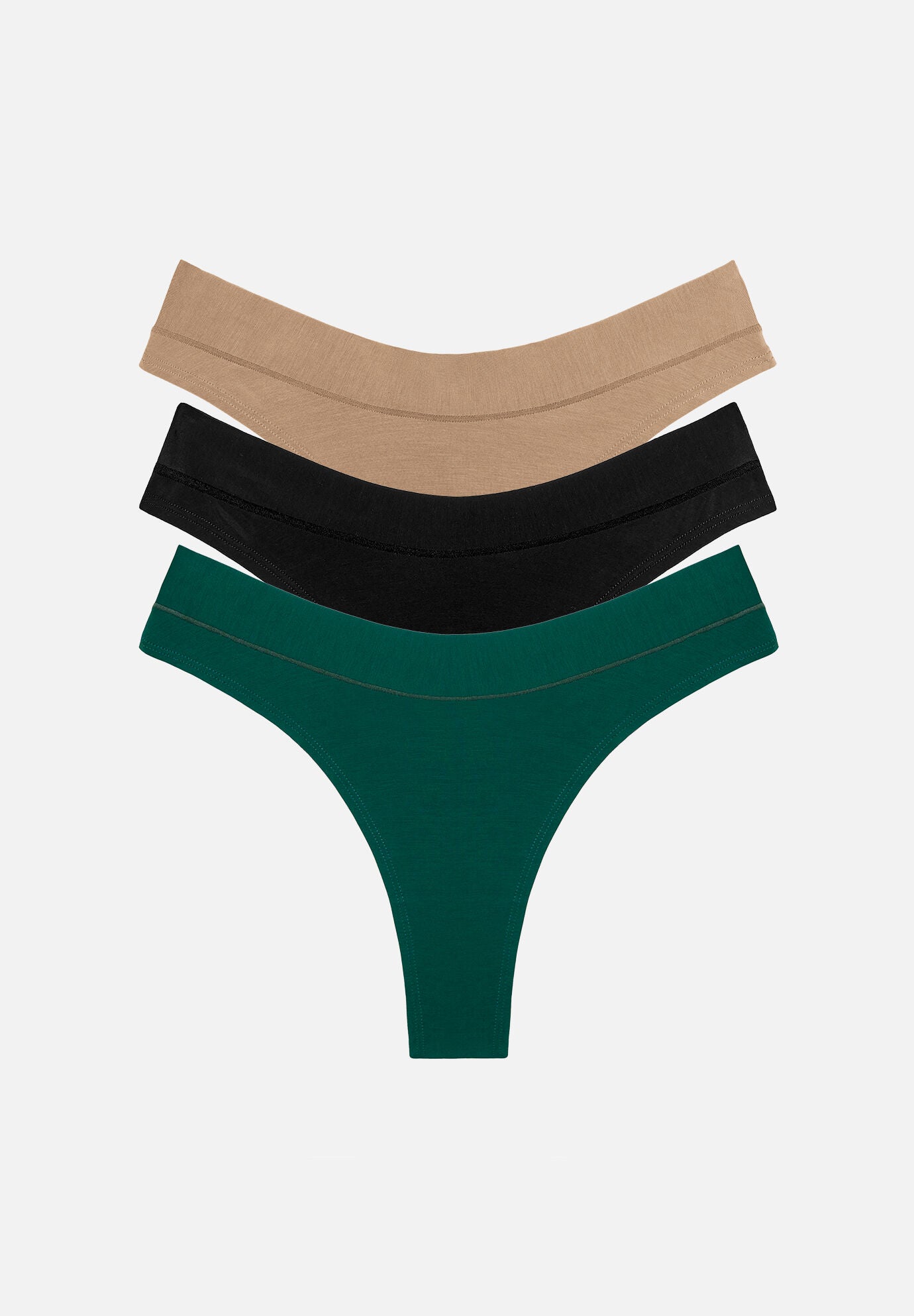 The Thong Pack of 3 - Modal, Serpentine, , hi-res image number 0