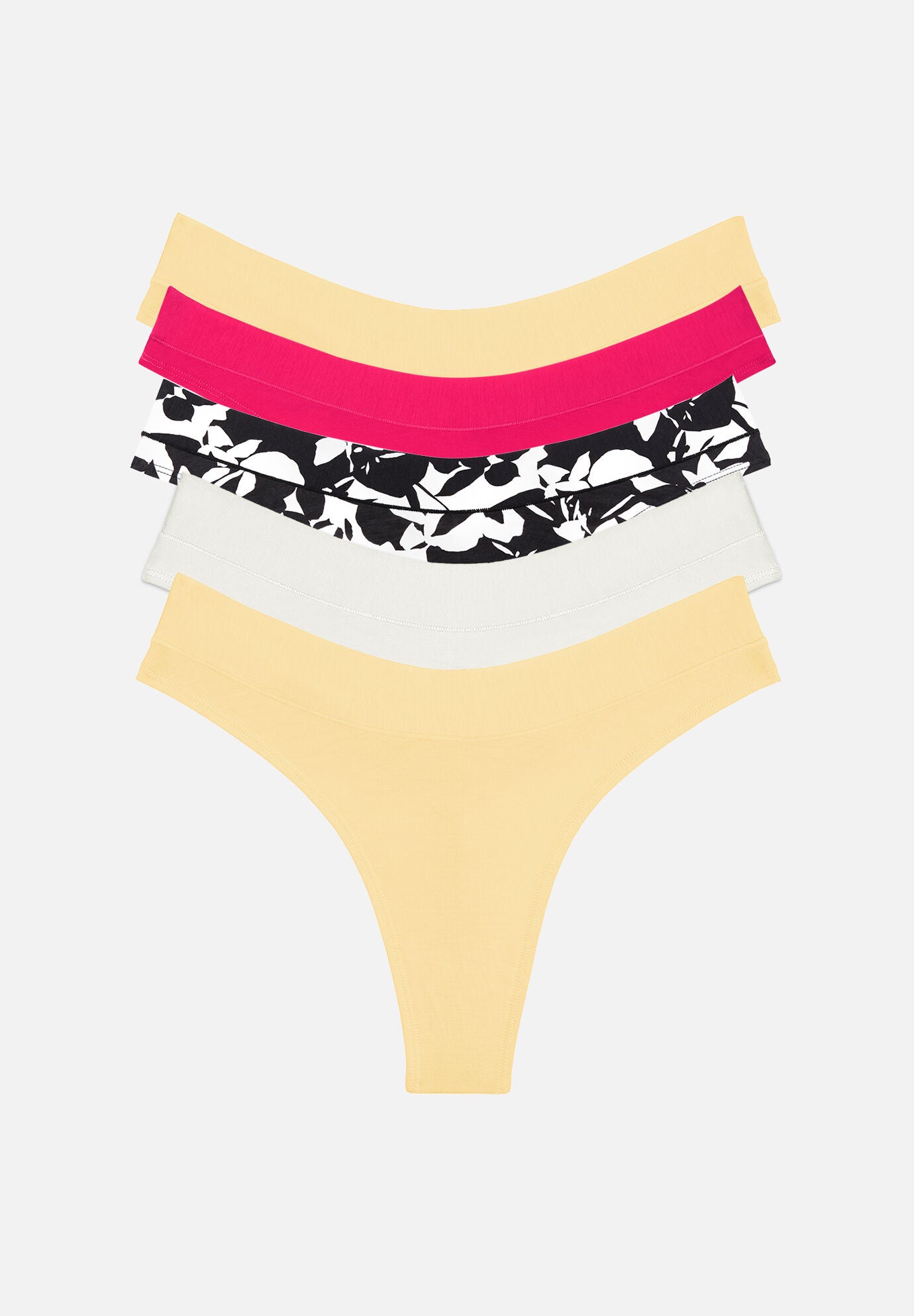 The Thong Pack of 5- Modal, Spring Edit, , hi-res image number 0