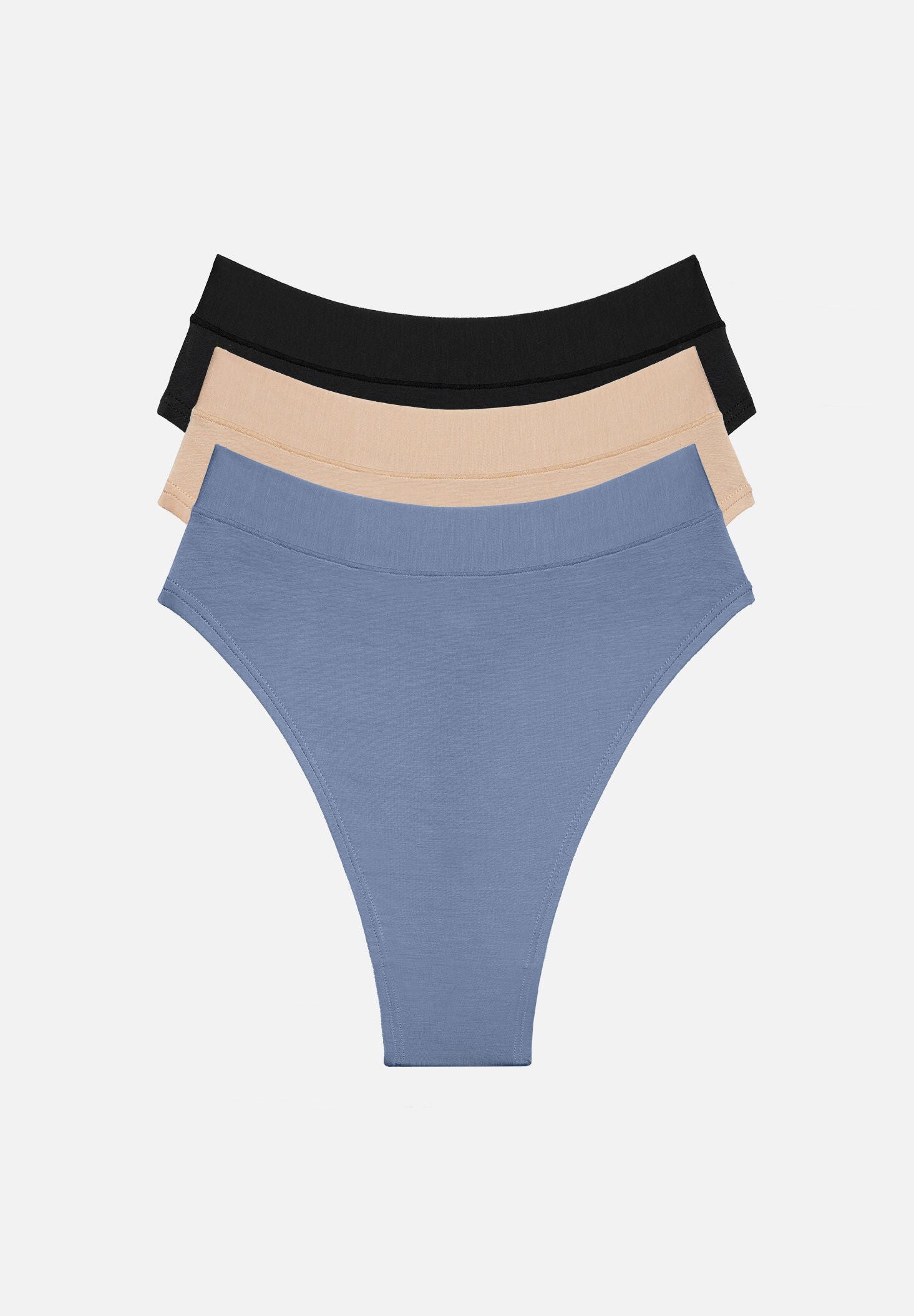 The Highwaist Thong Pack of 3 - Modal, Dawn, , hi-res image number 0
