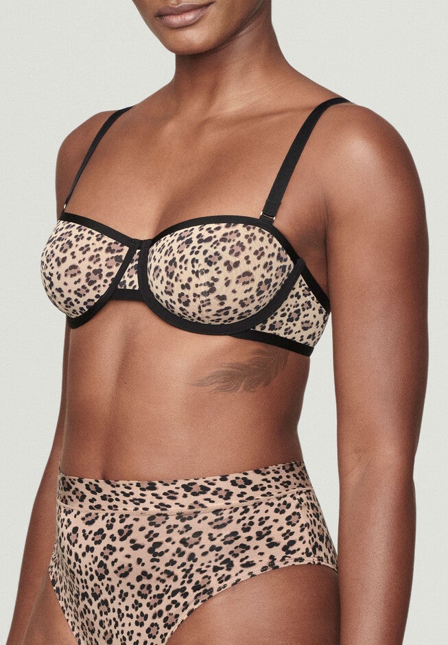 The Balconette - Mesh, LEOPARD, alternate image number null