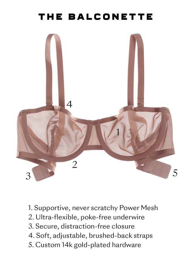 The Balconette - Mesh, TAUPE, alternate image number null