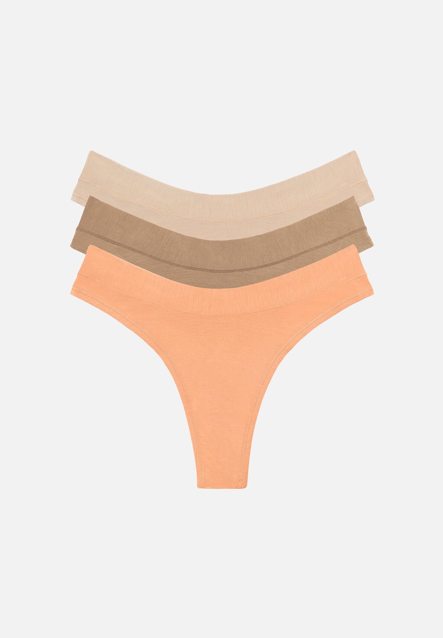 The Thong Pack of 3 - Modal, Coral, , hi-res image number 0