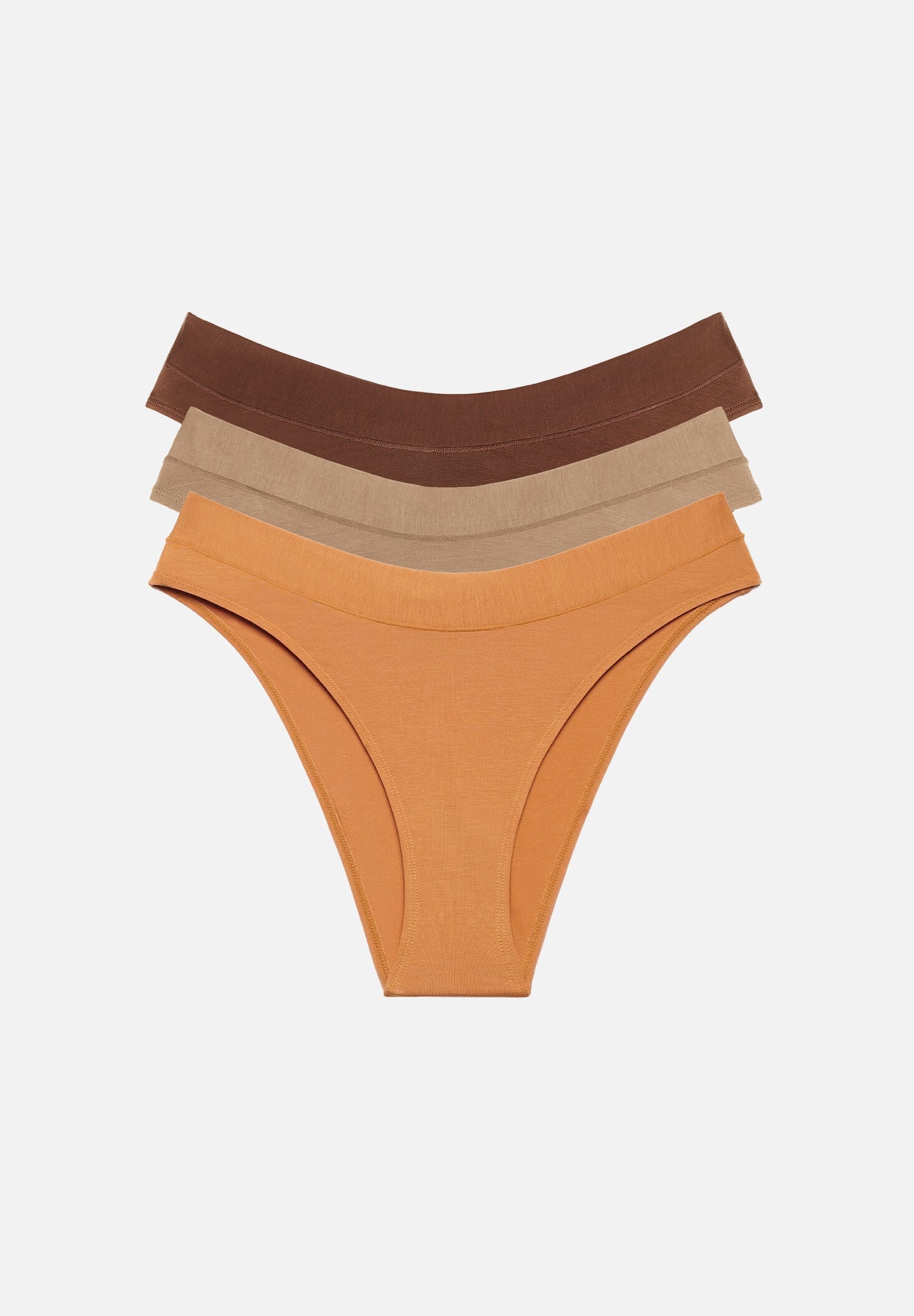 The Bikini Pack of 3 - Modal, Caramel, , hi-res image number 0