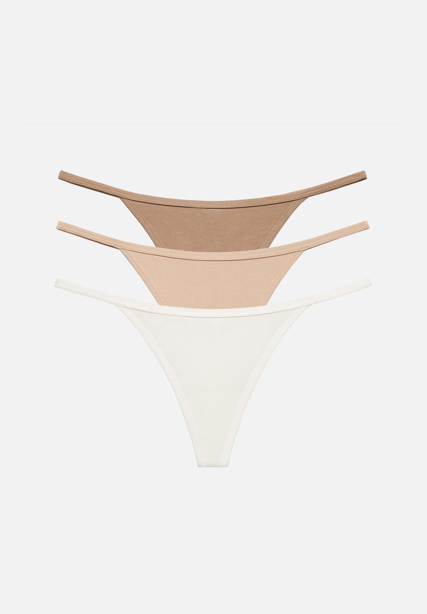 The String Thong Pack of 3 - Modal, Sand, , hi-res image number 0
