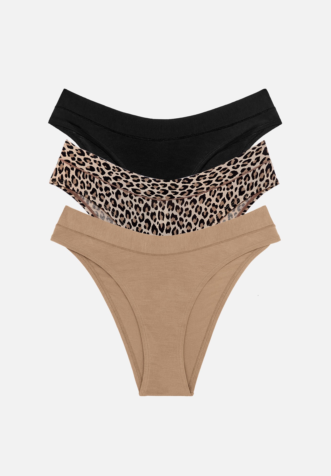 The Bikini Pack of 3 &ndash; Modal, Iconic Leopard, , hi-res image number 0