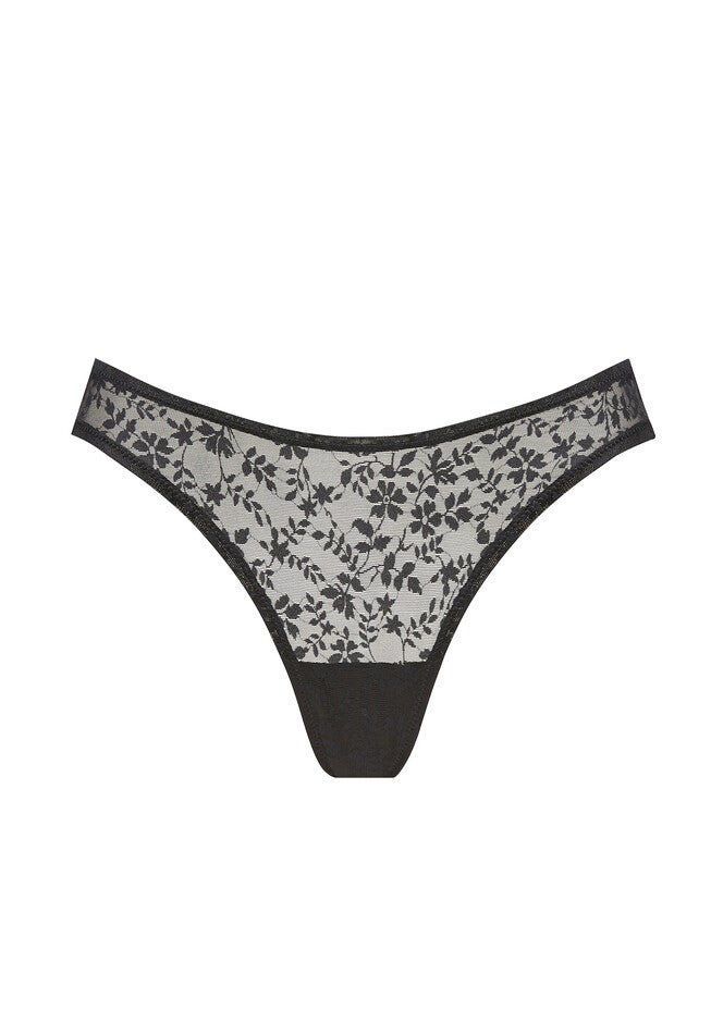 The Bikini - Botanical Lace, BLACK, on-hover image number null