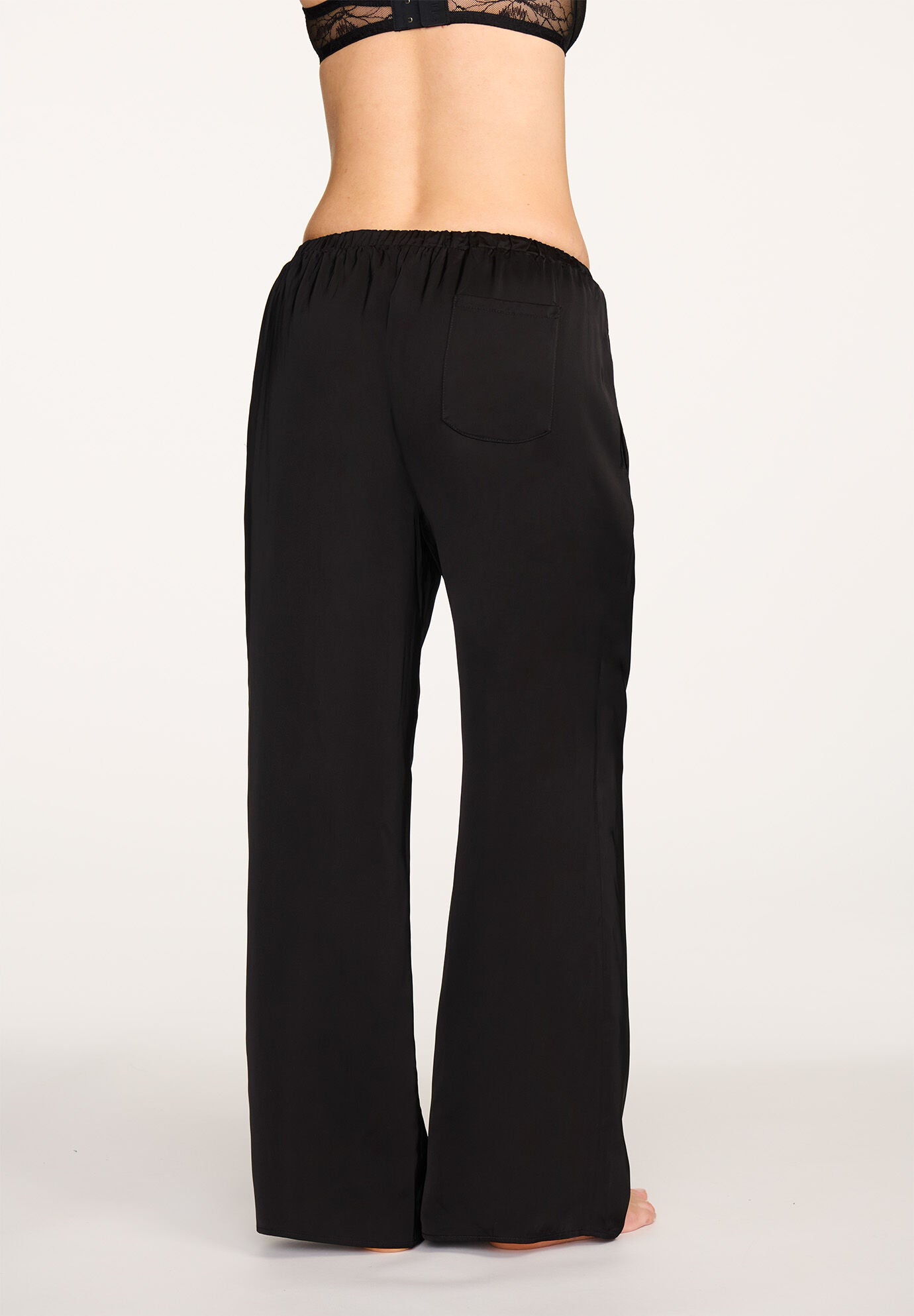 The Satin Pants, BLACK, alternate image number 2