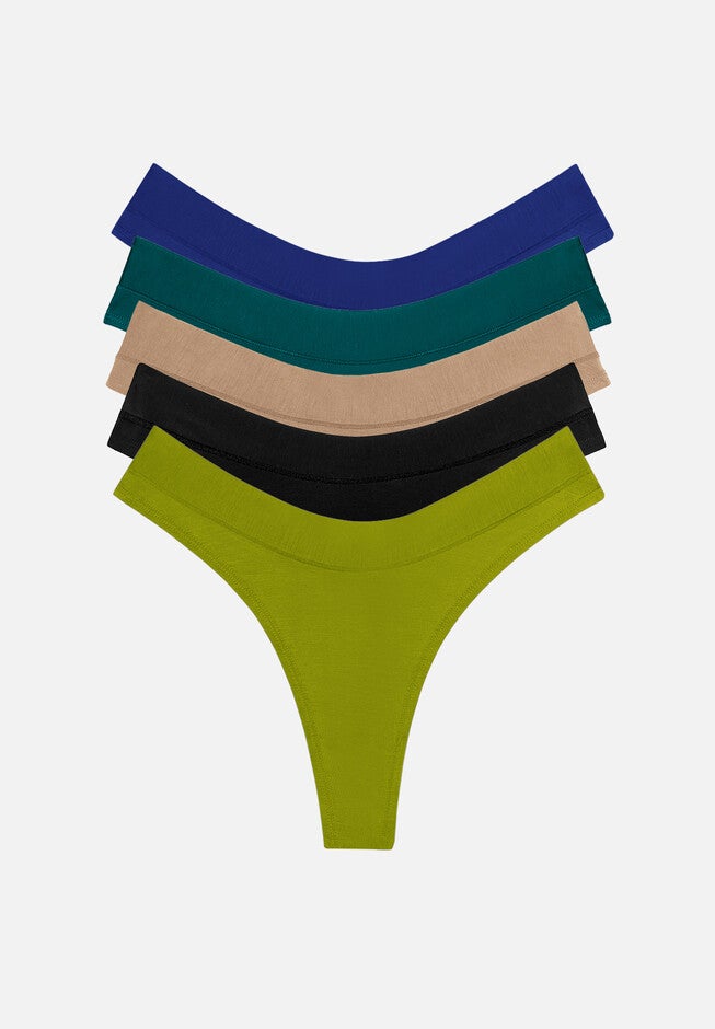 The Thong Pack of 5 – Modal, Mediterranea, , hi-res image number null