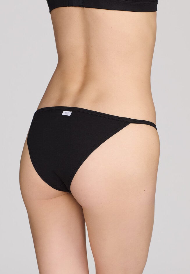 The String Bikini- Cotton, BLACK, alternate image number null