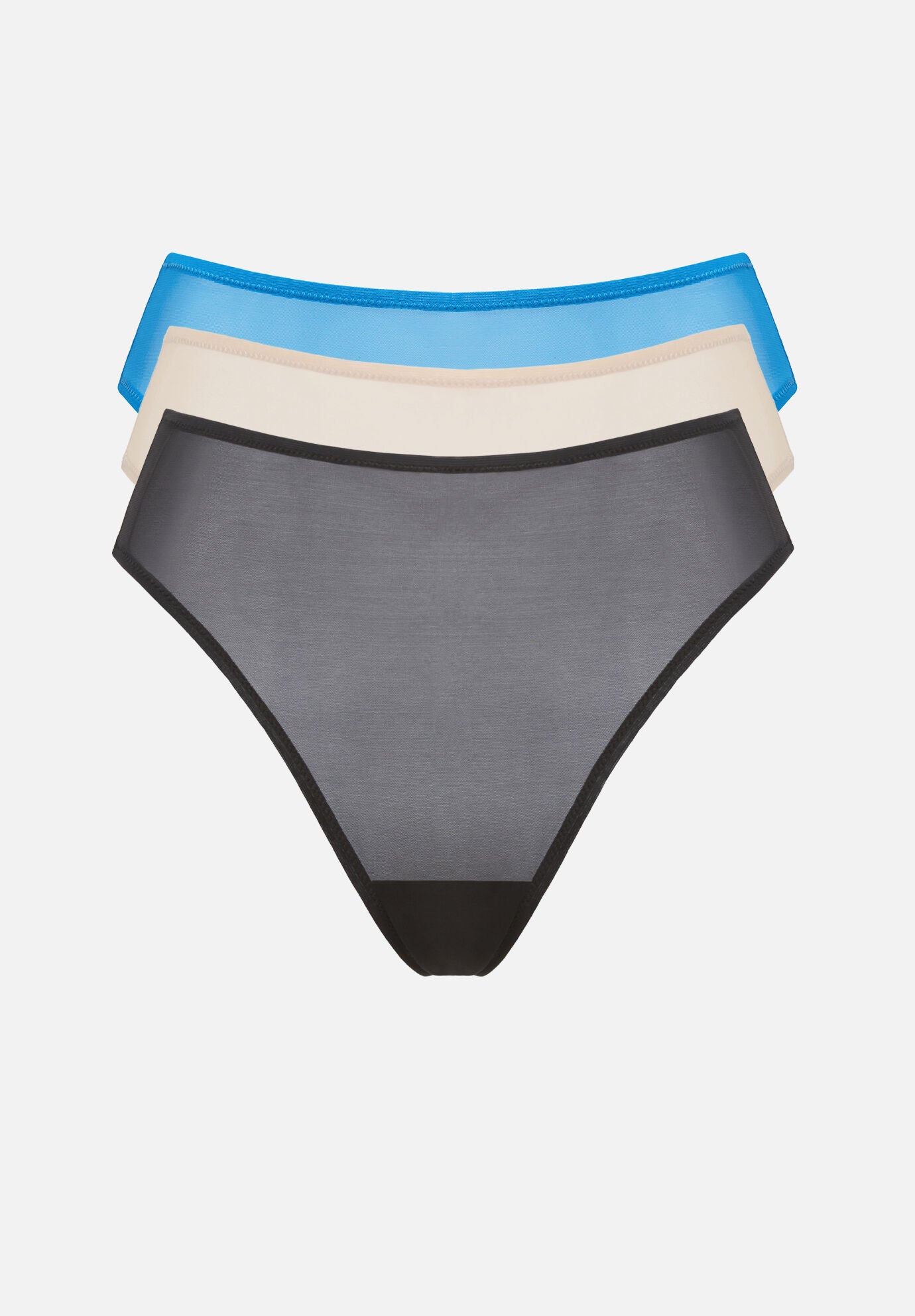 The Highwaist Pack of 3 - Mesh, Cyan, , hi-res image number 0