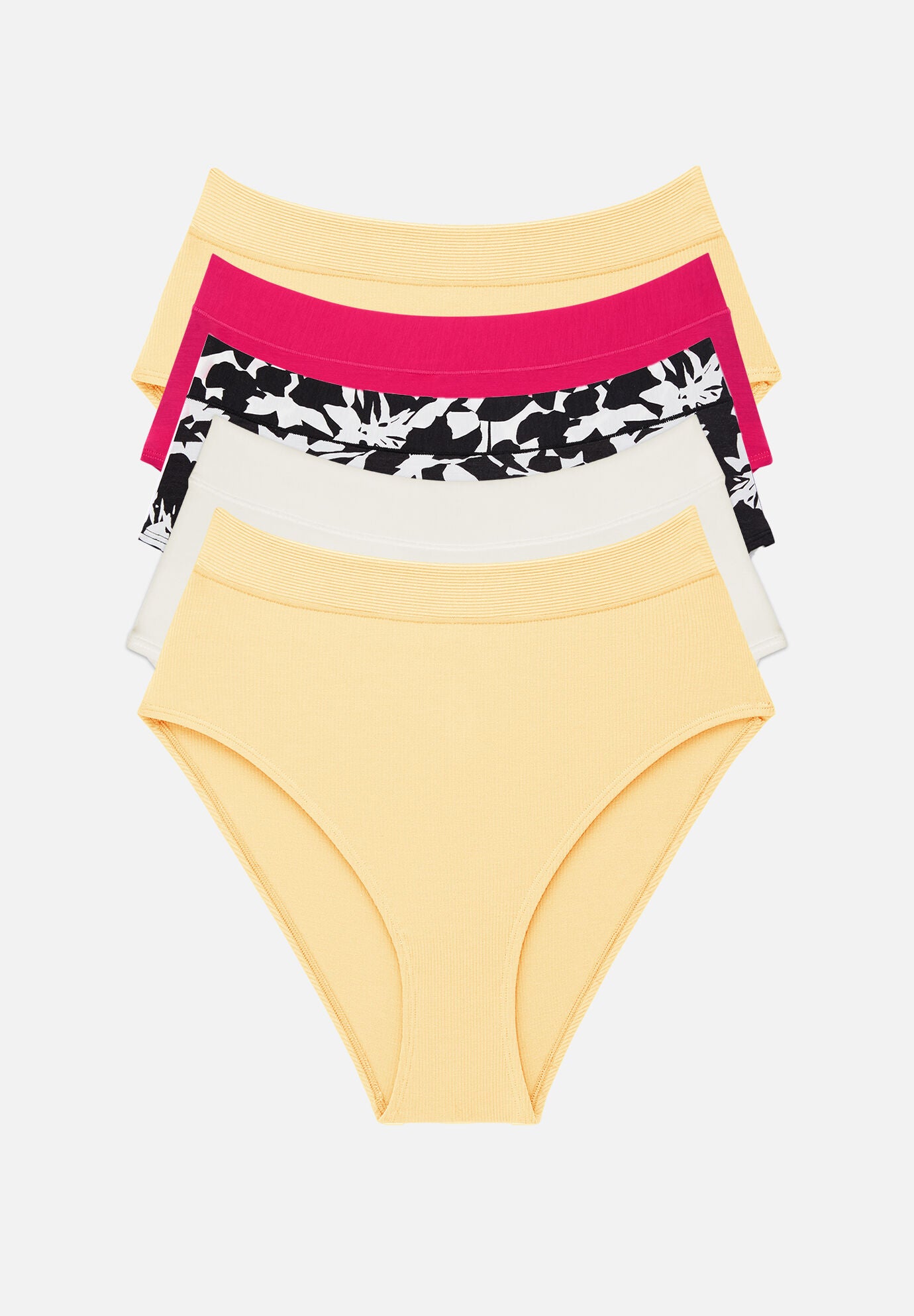 The Highwaist Pack of 5 -Modal, Spring Edit, , hi-res image number 0