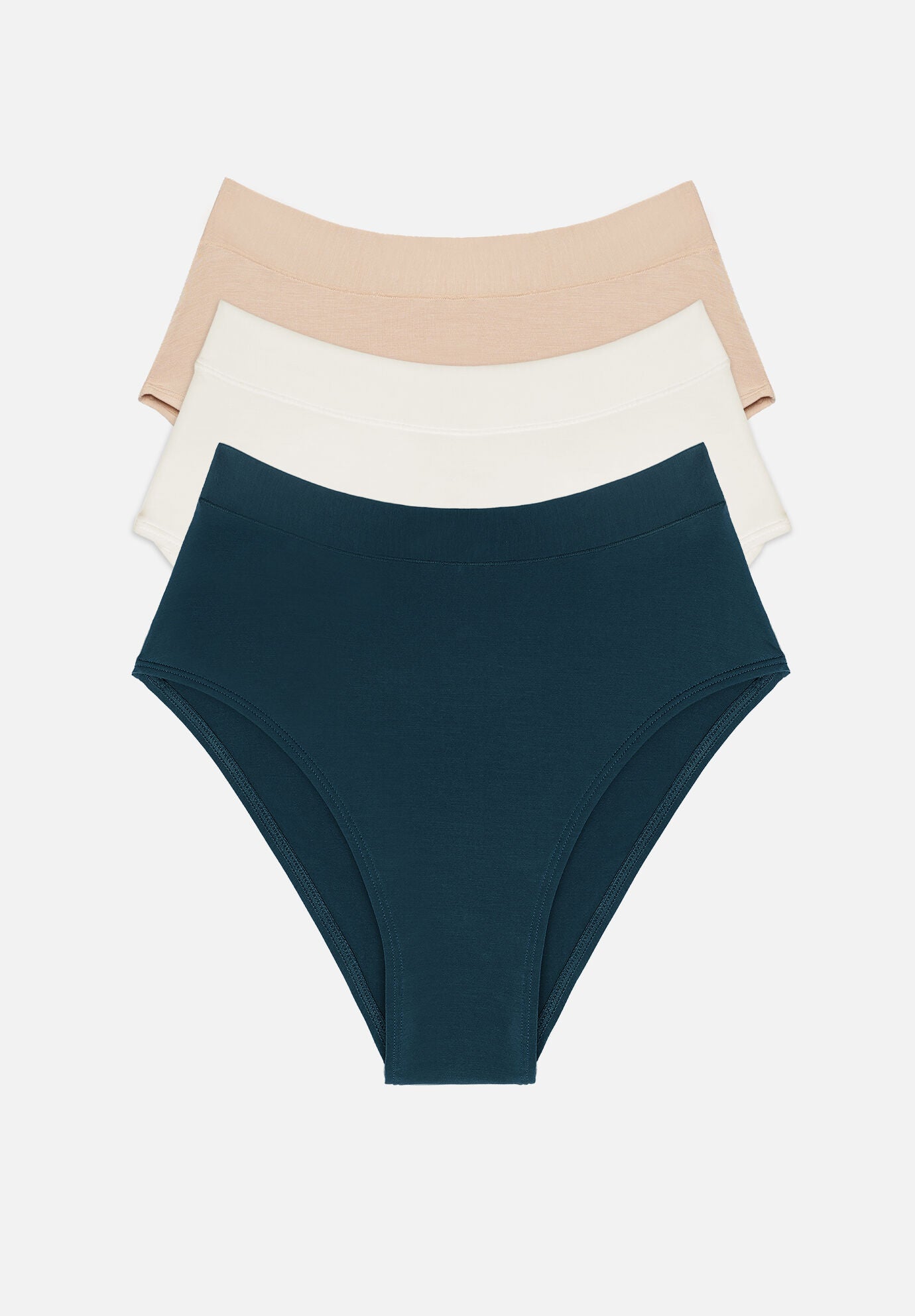The Highwaist Pack of 3- Modal, Ocean, , hi-res image number 0