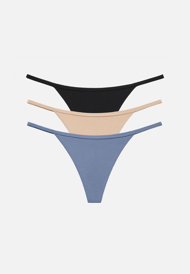The String Thong Pack of 3 - Modal, Dawn