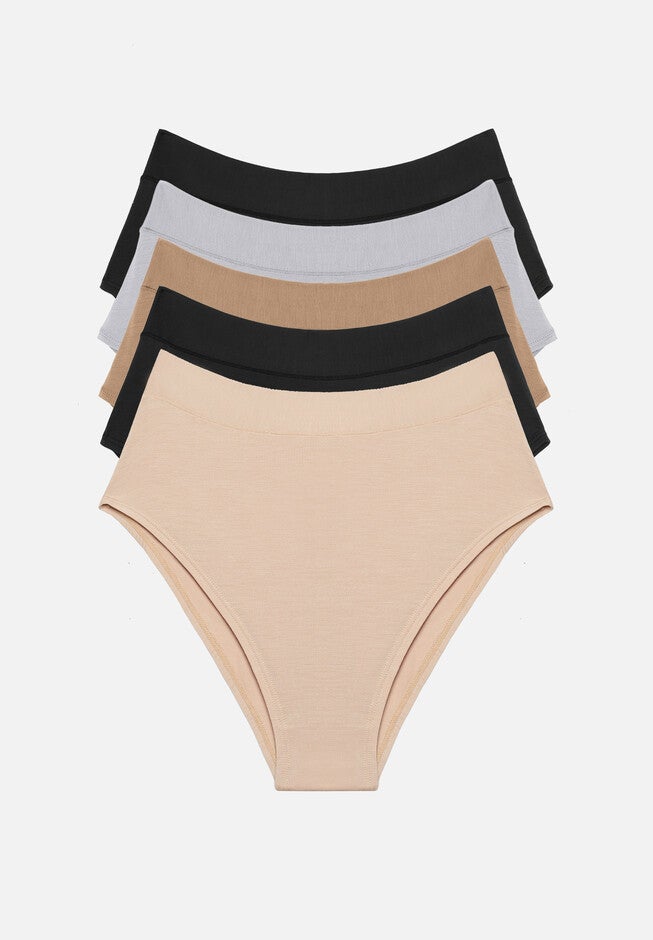 The Highwaist Pack of 5 – Modal, New Neutral, , hi-res image number 0