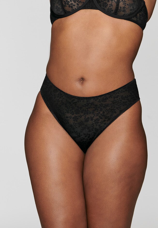 The Highwaist - Botanical Lace, BLACK, hi-res image number null