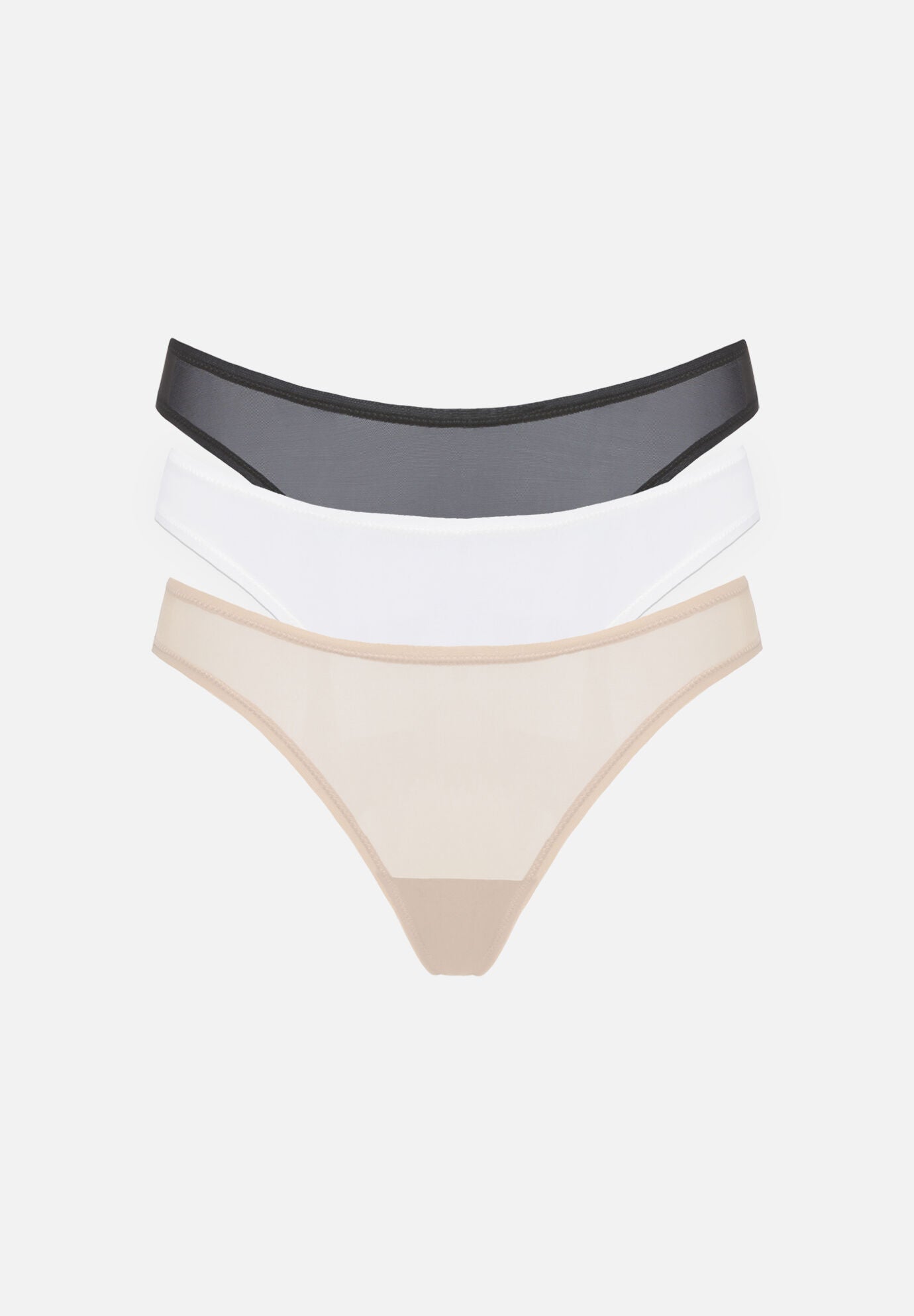 The Bikini Pack of 3 - Mesh, Black & Salt, , hi-res image number 0