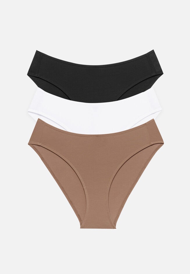 The Brief Pack of 3 – Cotton, Black, , hi-res image number null