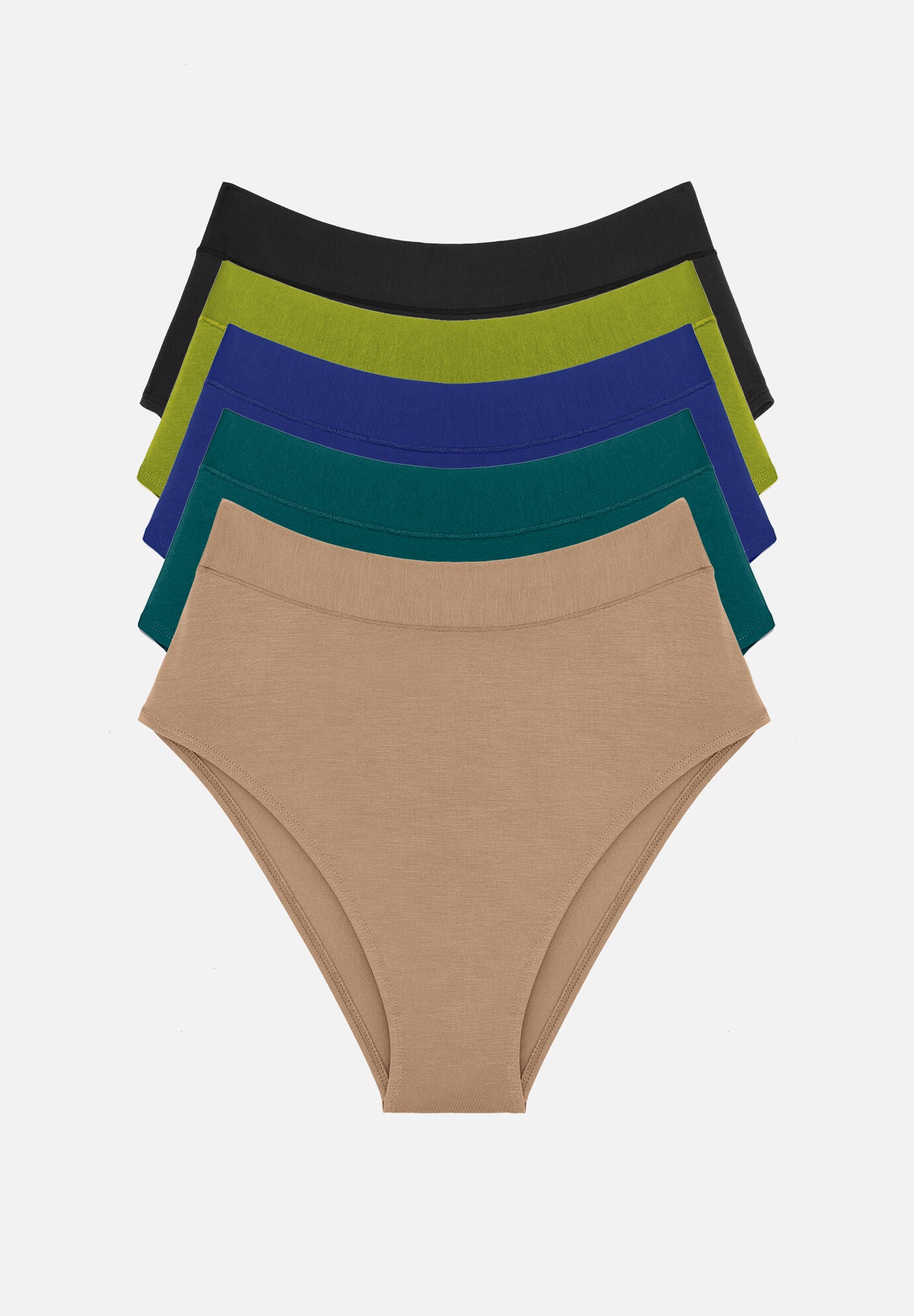 The&nbsp;Highwaist&nbsp;Pack of 5 &ndash; Modal, Mediterranea, , hi-res image number 0