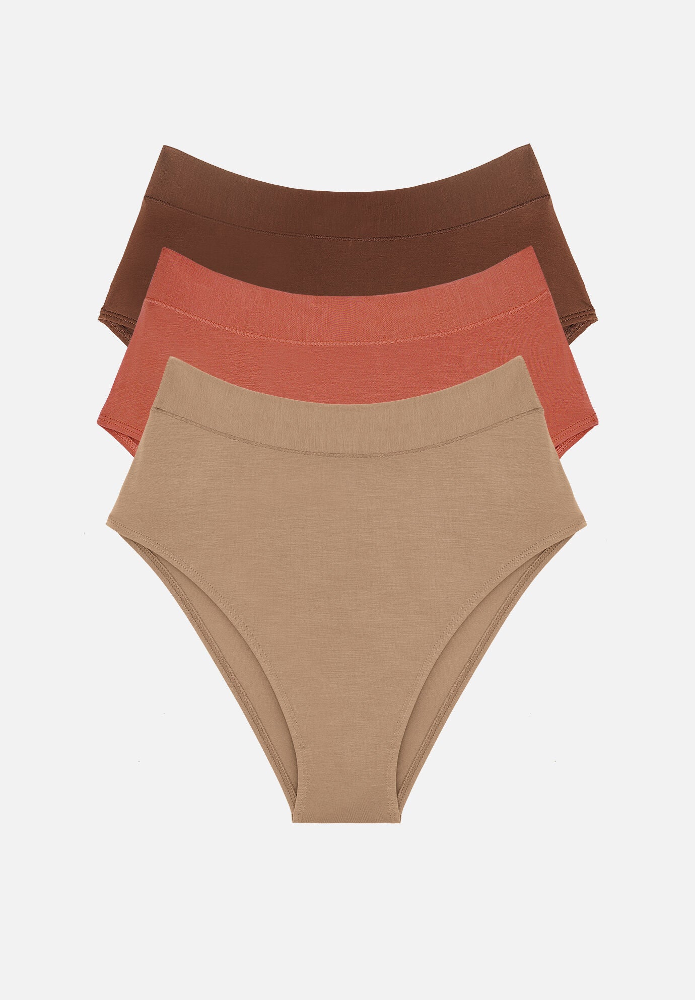 The Highwaist Pack of 3- Modal, Autumn Edit, , hi-res image number 0