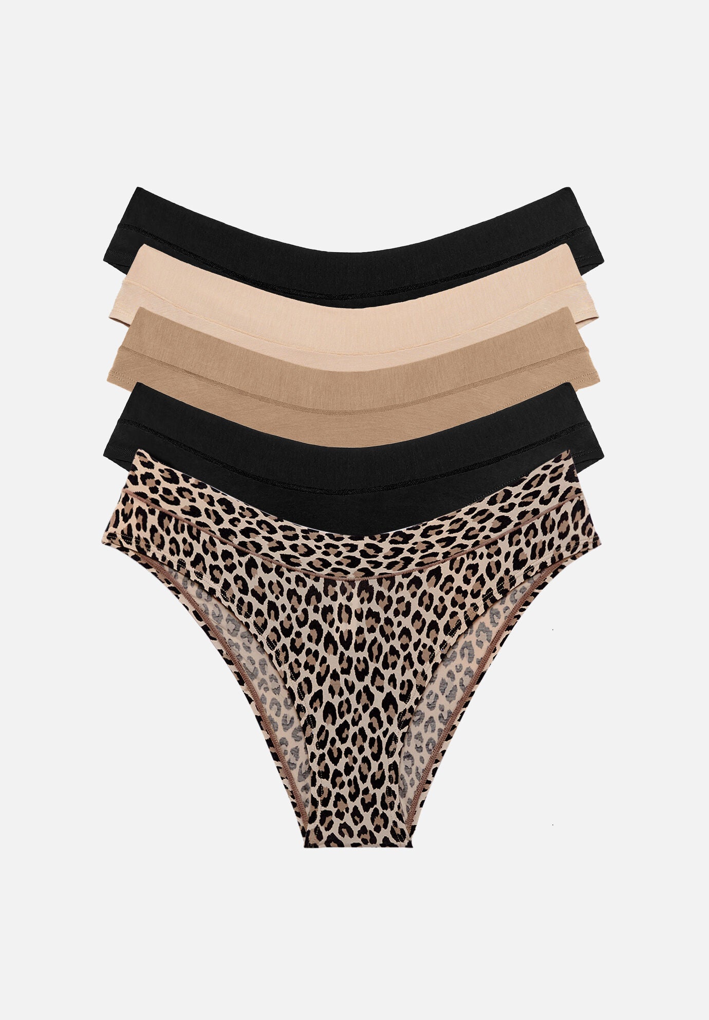 The Bikini Pack of 5 &ndash; Modal, Iconic Leopard, , hi-res image number 0