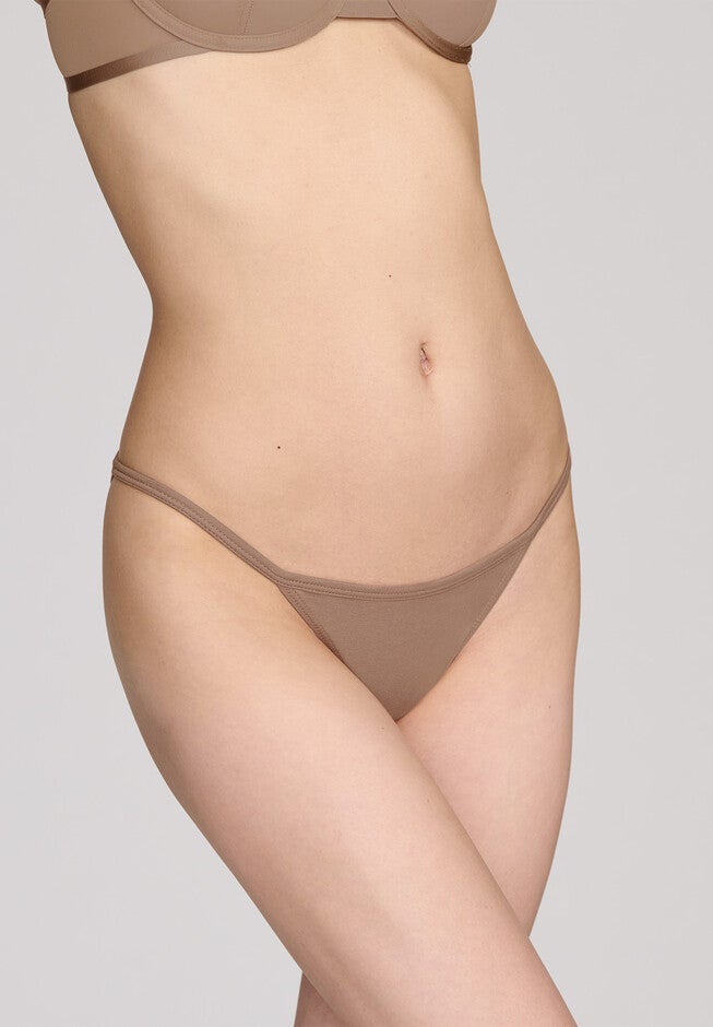 The String Bikini- Cotton, TAUPE, hi-res image number null