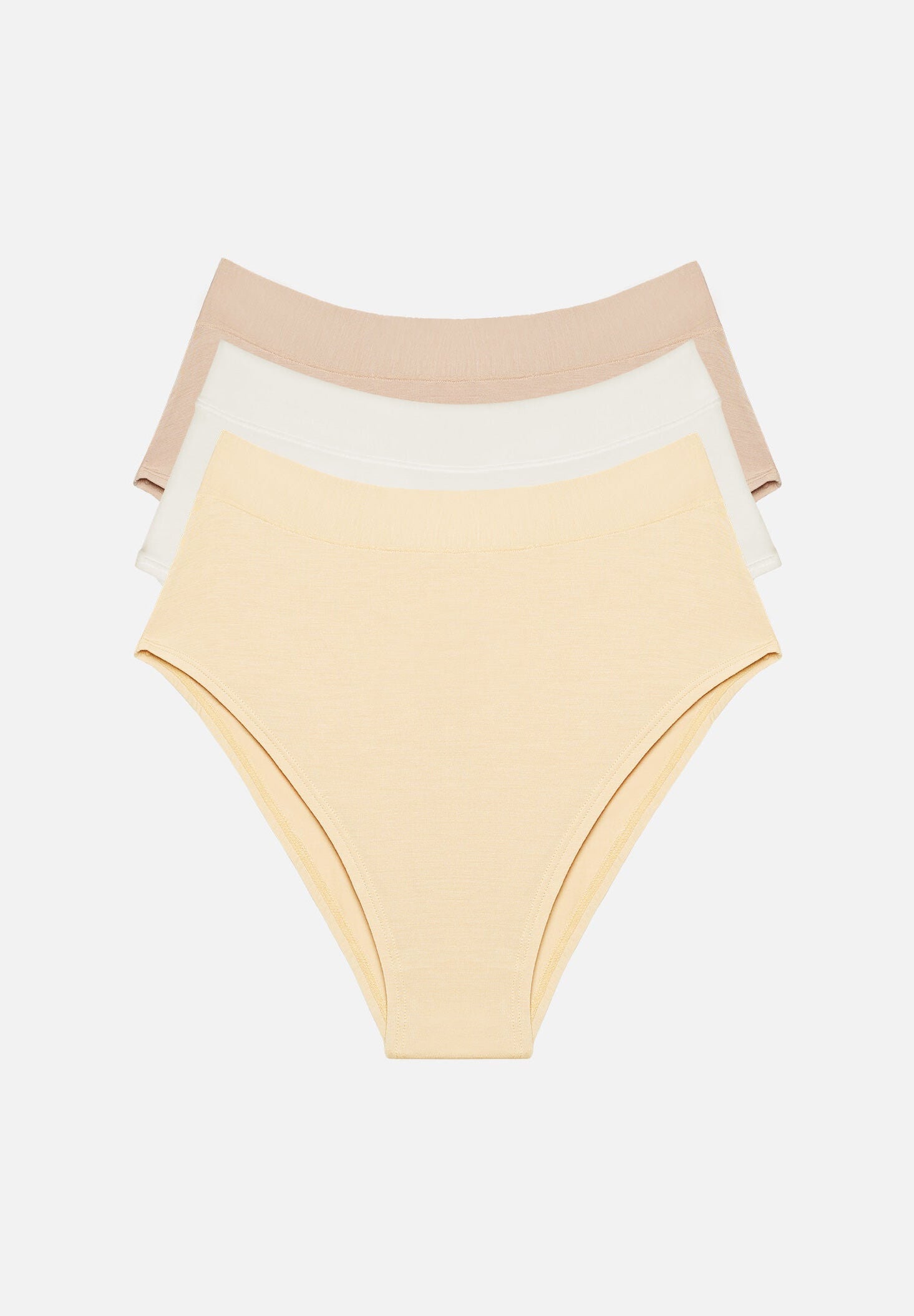 The Highwaist Pack of 3 - Modal, Pearl, , hi-res image number 0