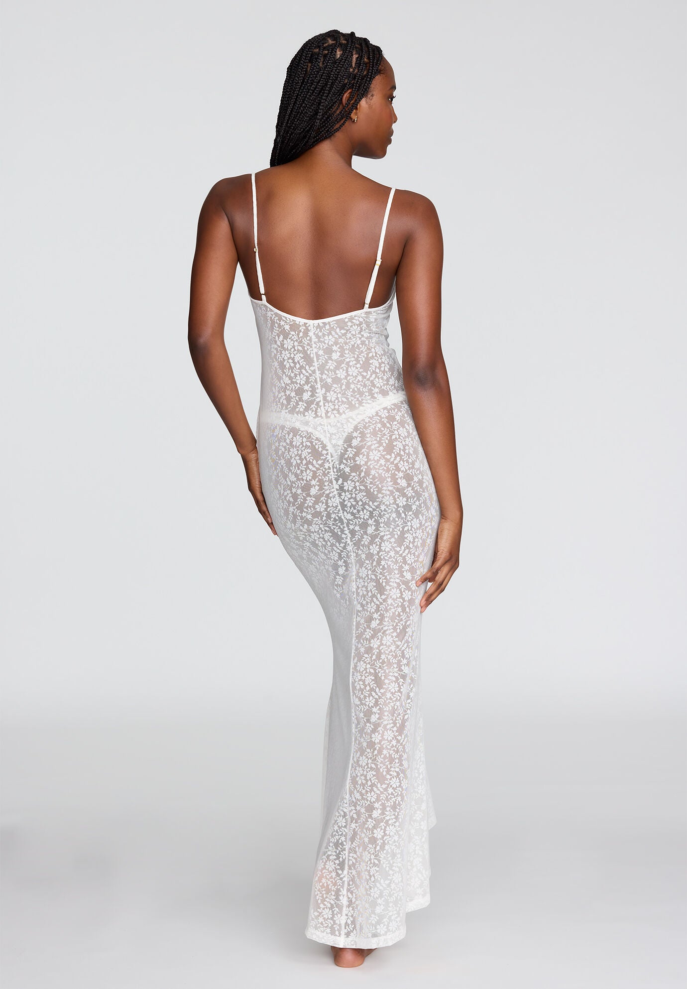 Long lace slip dress shop