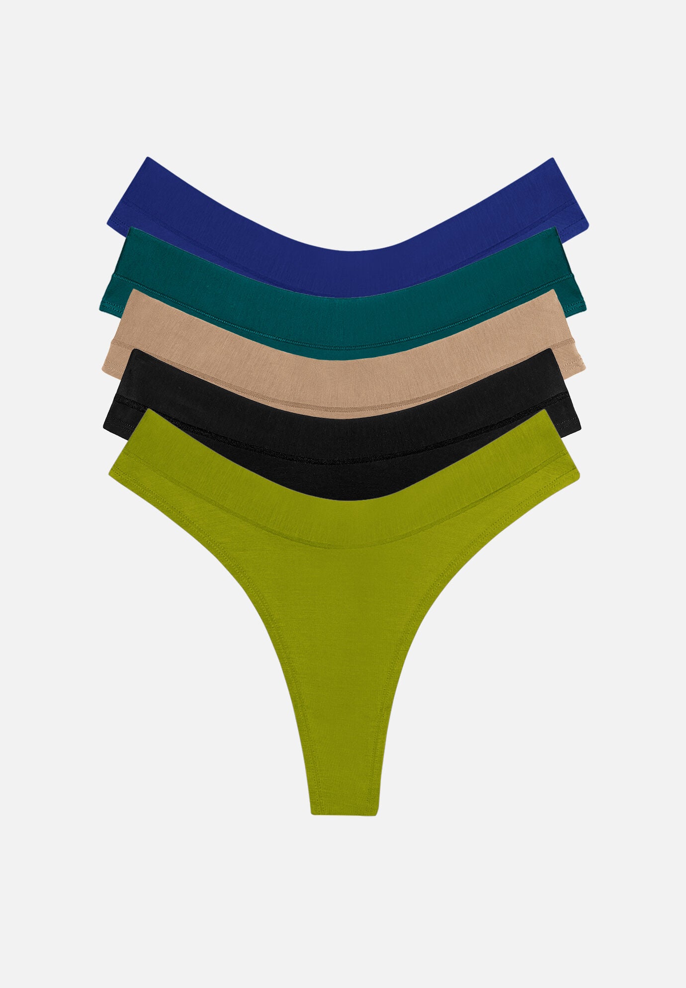 The&nbsp;Thong Pack of 5 &ndash; Modal, Mediterranea, , hi-res image number 0