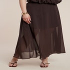 Semi-Sheer Chiffon Circle Skirt image number null