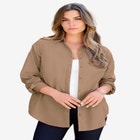 Plus Size Cami with Built-In Bra and Adjustable Straps image number null