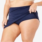 High-Waisted Swim Skirt with Built-In Tummy Control Brief image number null