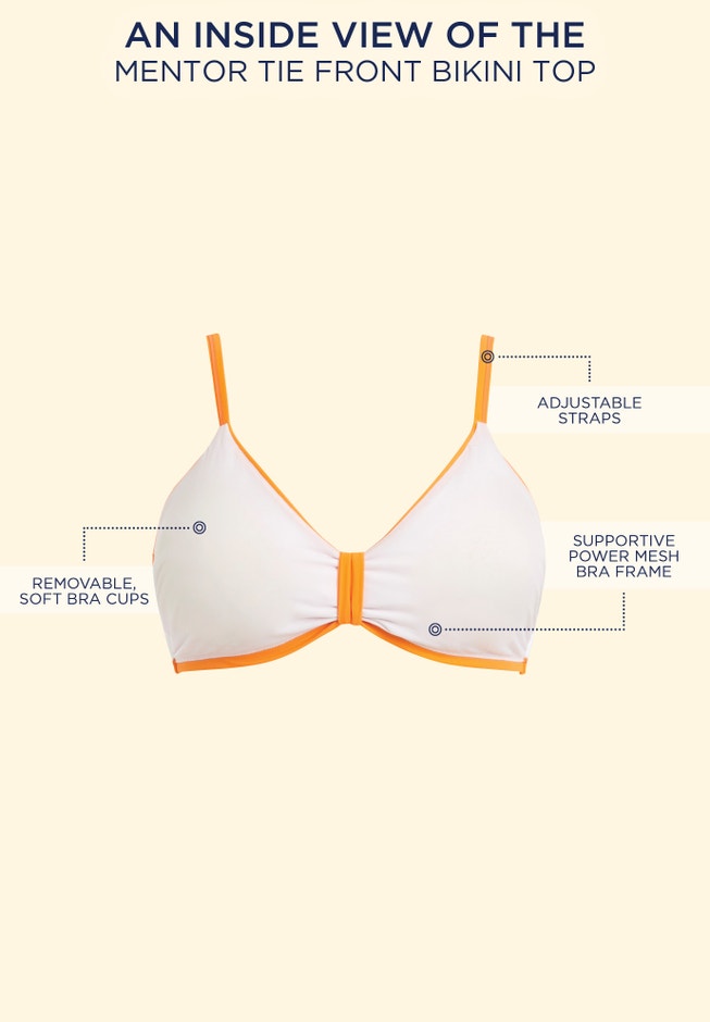 Mentor Tie Front Bikini Top image number 2