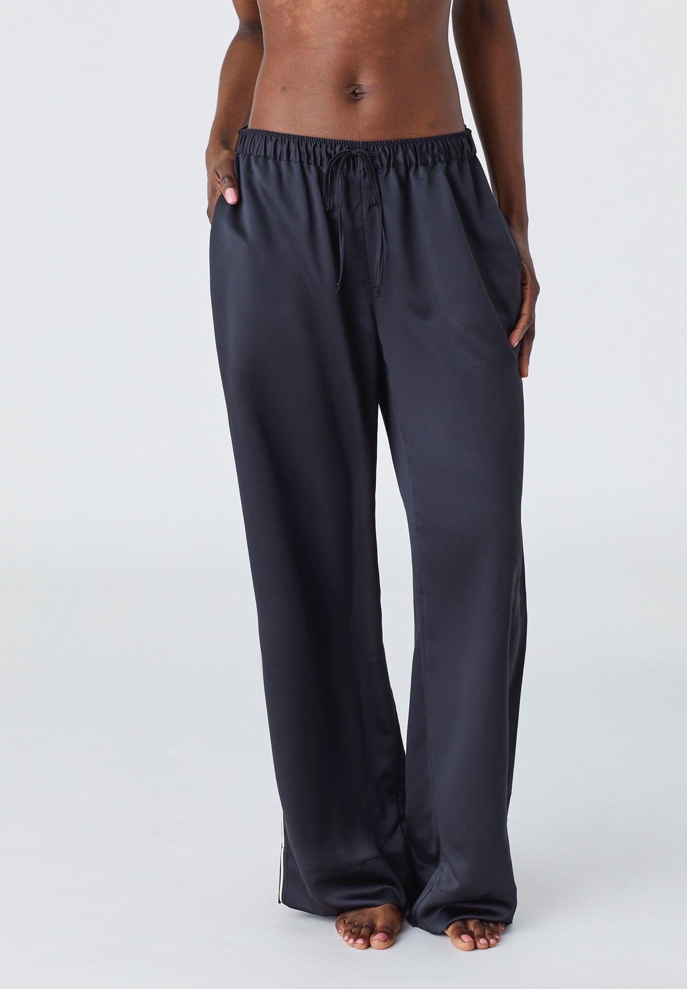 ルームウェア・パジャマ threetimes Cotton pajama pants 5BJH1040 The Pajama Set - Recycled Satin | CUUP