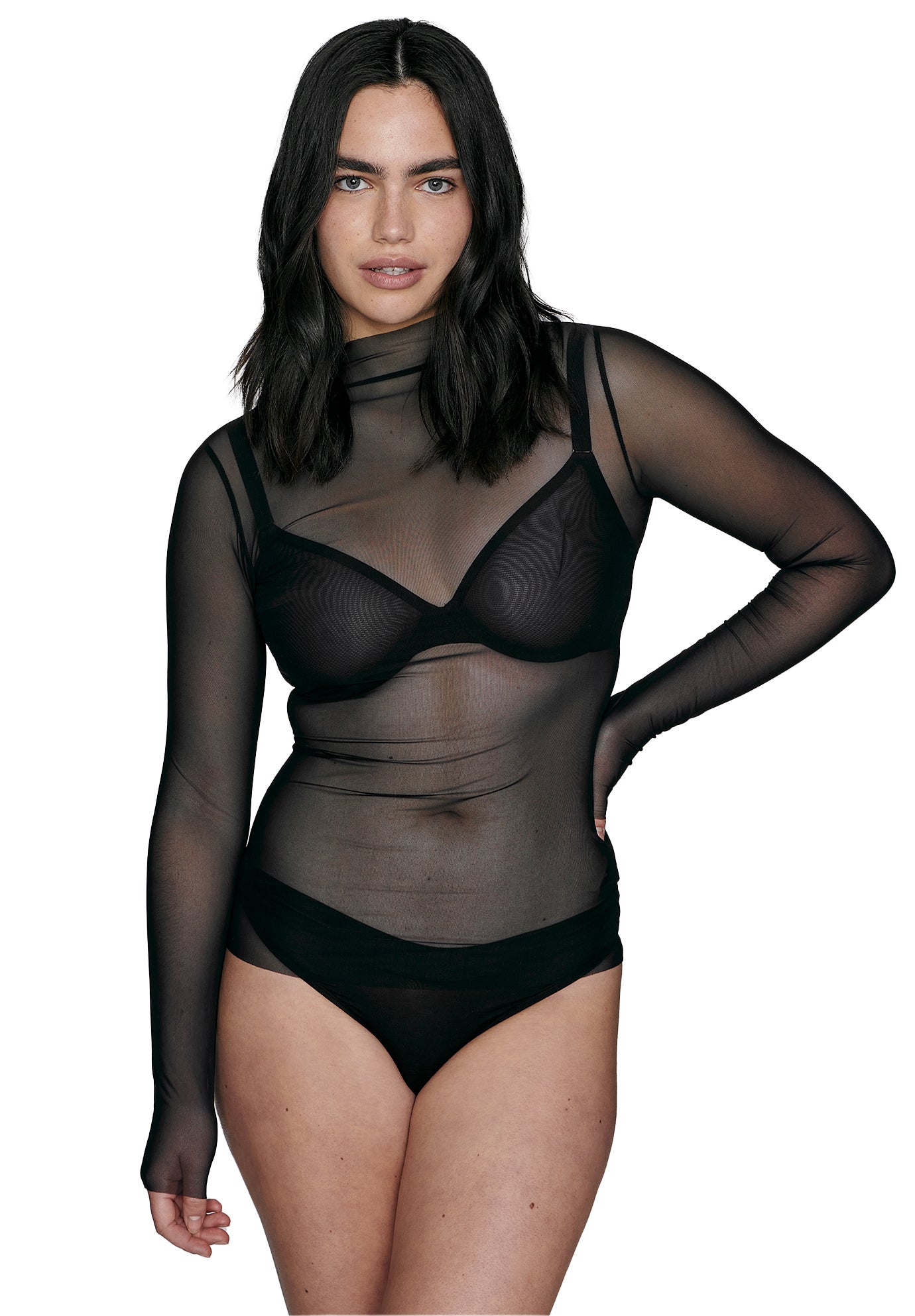 The Mockneck Top - Mesh image number 2