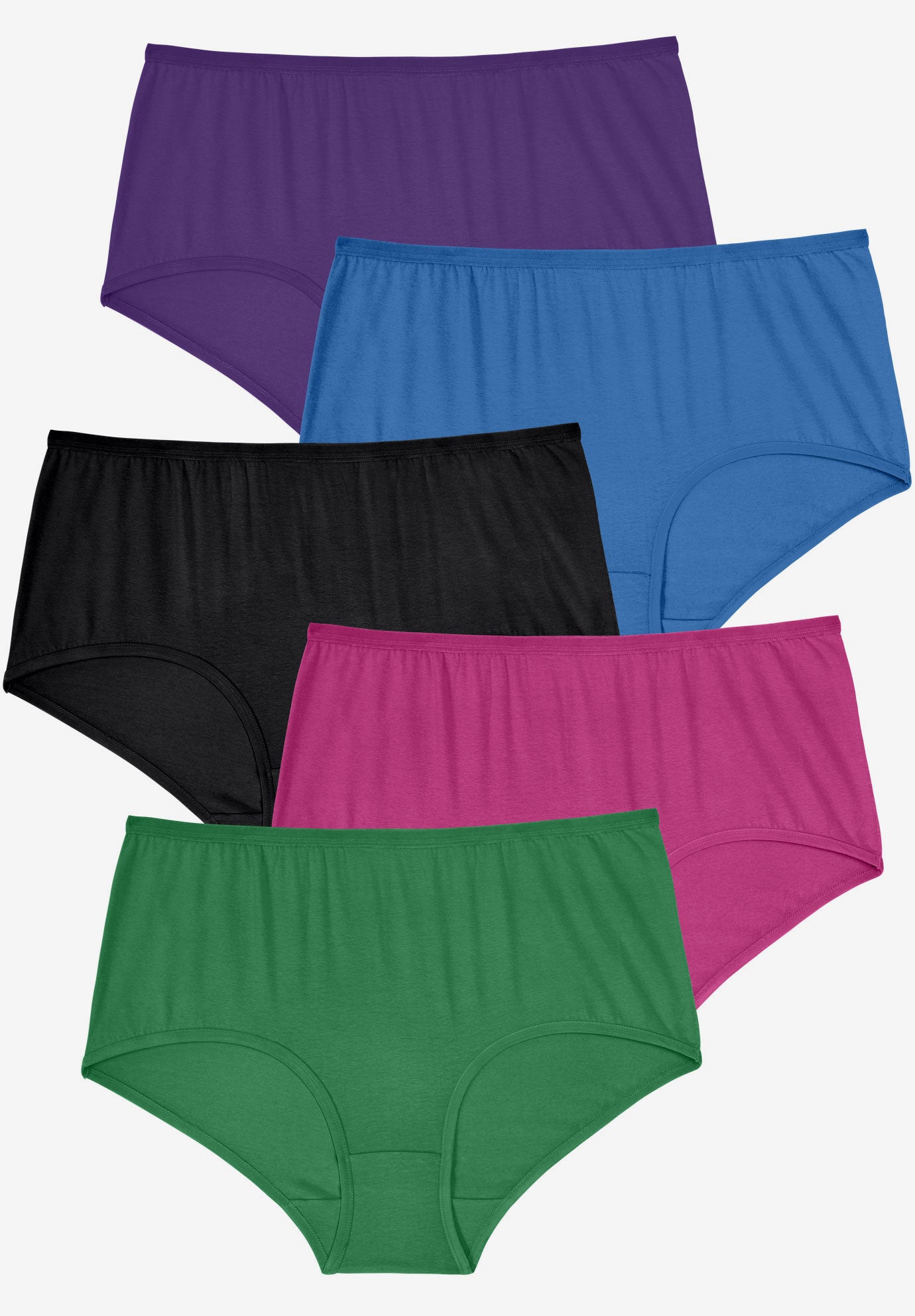 Full Coverage Stretch Cotton Brief 5 Pack image number 0