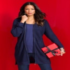 Waffle Mega Length Zip Hoodie image number null