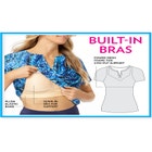 Split-Neck Short-Sleeve Swim Tee with Built-In Bra image number null