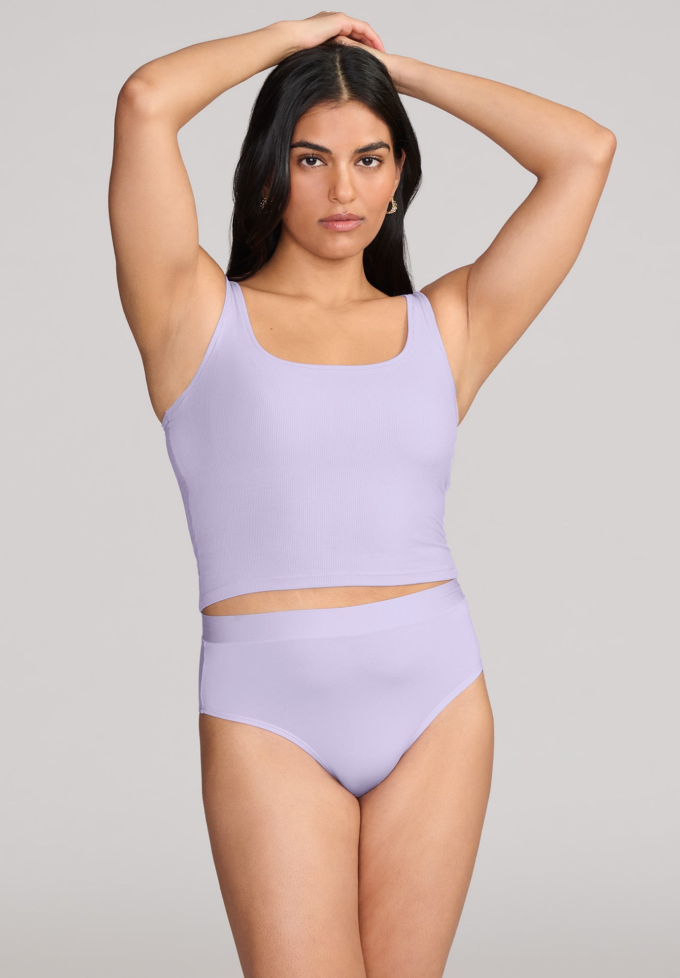 The Square Neck Tank - Modal Silk Rib image number 1