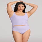 The Square Neck Tank - Modal Silk Rib image number null