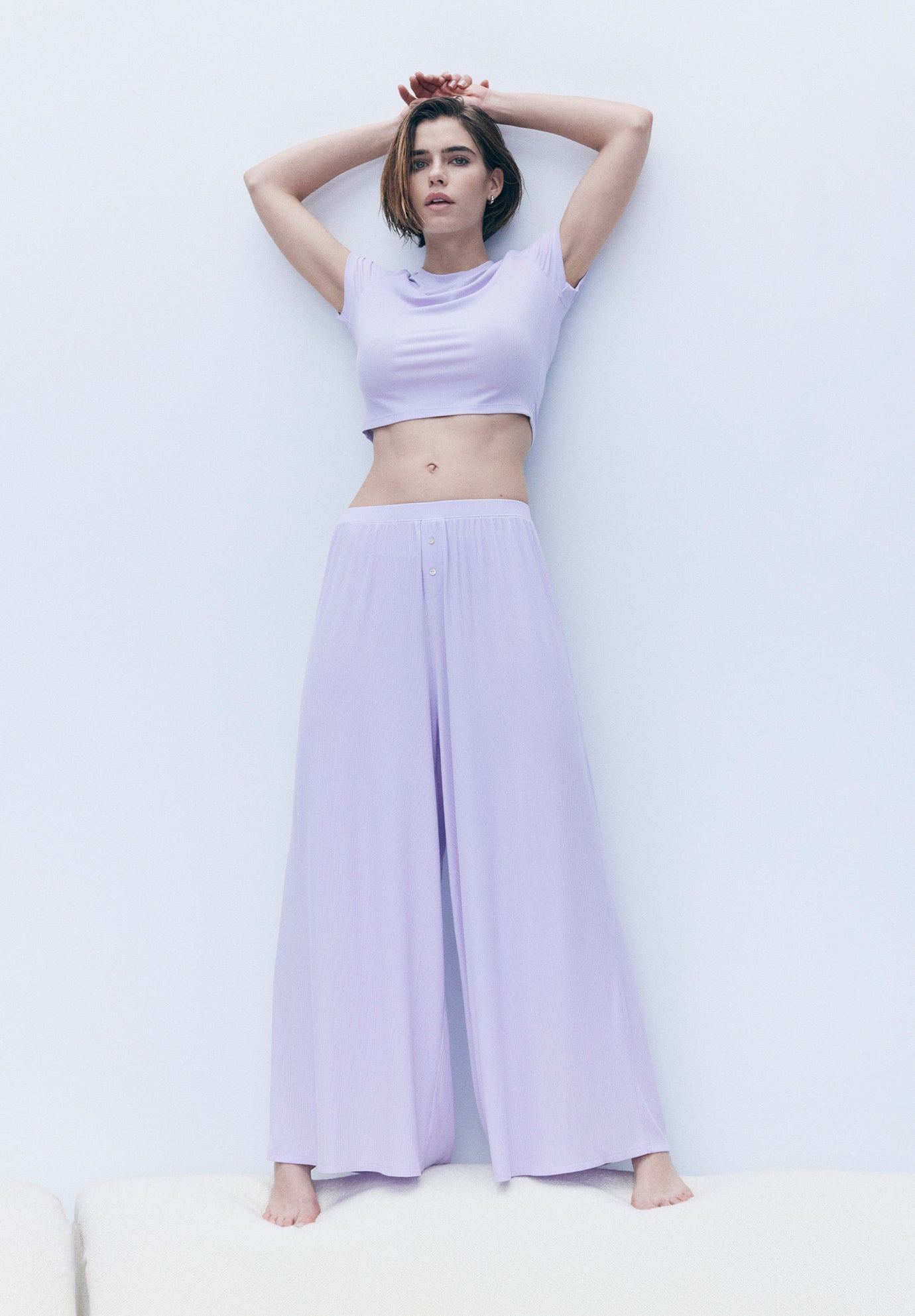 The Lounge Pant - Modal Silk Rib image number 4