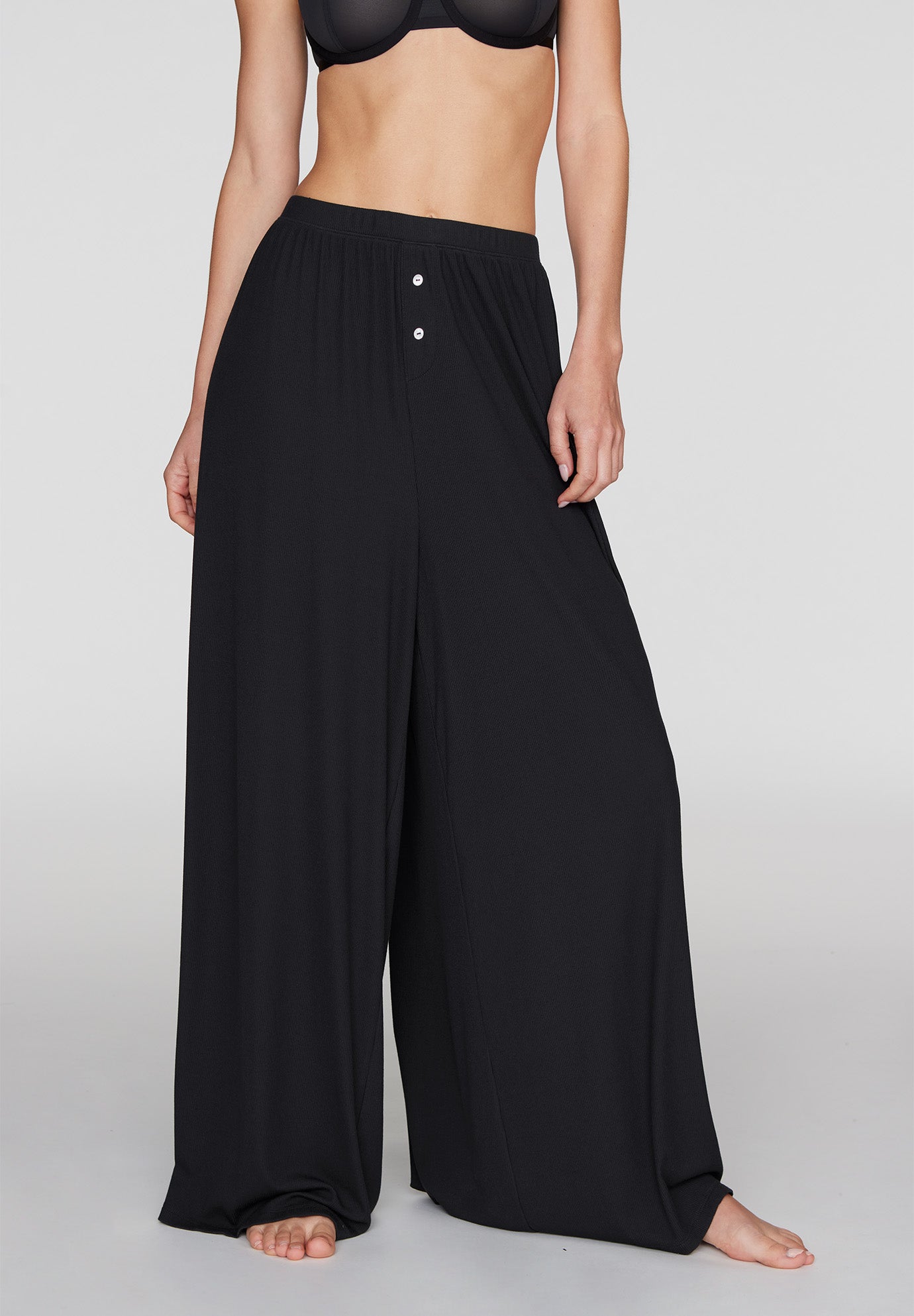 The Lounge Pant - Modal Silk Rib image number 1