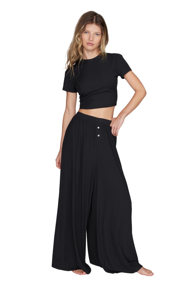 The Baby Tee - Modal Silk Rib image number 1