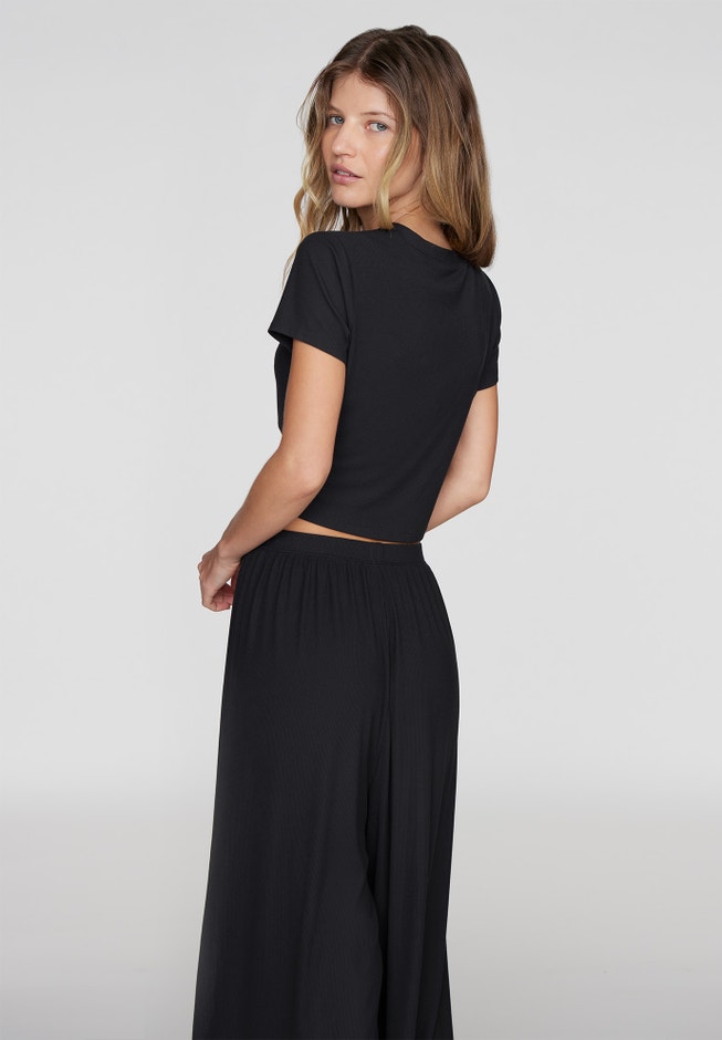 The Baby Tee - Modal Silk Rib image number 4