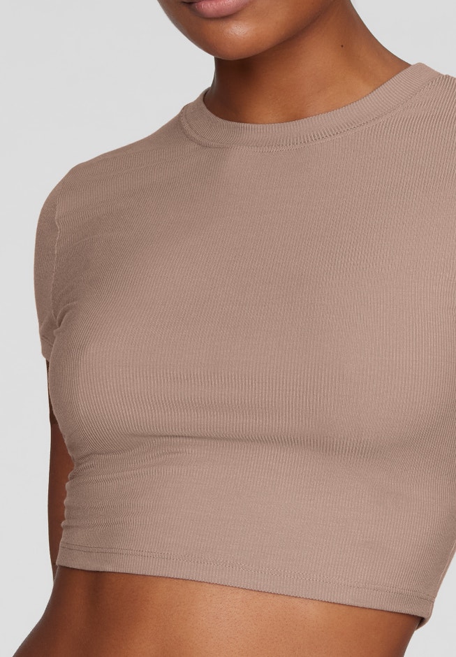 The Baby Tee - Modal Silk Rib image number 4