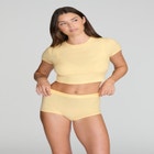 The Baby Tee - Modal Silk Rib image number null