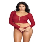 The Cropped Cardigan - Modal Silk Rib image number null