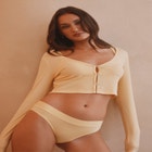 The Cropped Cardigan - Modal Silk Rib image number null