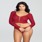 The Cropped Cardigan - Modal Silk Rib image number null