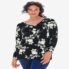 Ultimate Long Sleeve V Neck Tee image number null